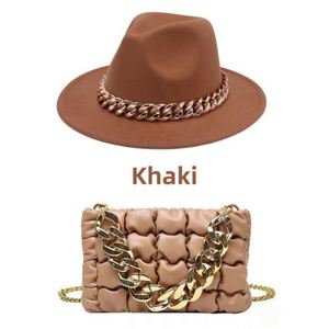 Ensemble Chapeau Fedora Vintage et Sac à Main pour Femme à Large Bord – Collection 2022 en Gros - Product Image 2