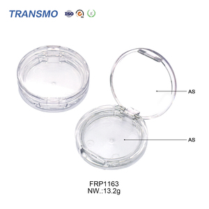 ตลับแป้งพัฟเปล่า ตลับแป้งอัดแข็ง ตลับอายแชโดว์เดี่ยว ตลับครีมบลัชคริสตัล PETG แบบเปล่า - Product Image 3