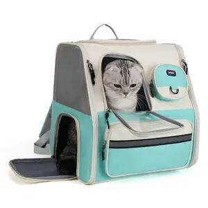 Kedi sırt çantası taşıyıcı genişletilebilir evcil hayvan taşıyıcı sırt çantası küçük köpekler için orta kediler Fit 18 Lbs, köpek sırt çantası taşıyıcı, - Product Image 3