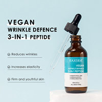 Sérum anti-âge 3-en-1 aux peptides OEM/ODM 60 ml, prévient les rides, répare et illumine la peau.