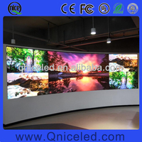 Écran de panneau LED incurvé 4K Full HD P1.875 P2 P2.5 affichage LED circulaire d'intérieur écran de télévision LED Flexible mur vidéo LED de forme incurvée