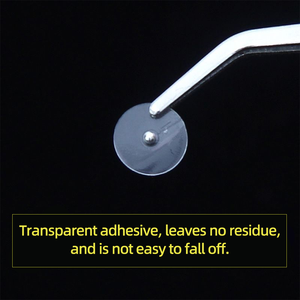 20 قطعة من ملصقات نقاط الوخز بالإبر المغناطيسية للأذن، بذور أذن بلاستيكية شفافة للتدليك والجمال والعناية بالصحة - Product Image 5