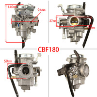 Carburateur Moto Haute Performance TITAN 25mm 27mm 29mm pour Véhicules Tout-Terrain Honda CBF125 CBF150 CB150 GL150 CBF180 avec TPS