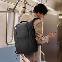 Sac à dos professionnel pour homme avec logo personnalisé, résistant à l'eau, grande capacité, pour ordinateur portable 17 pouces, idéal pour les trajets quotidiens et les voyages décontractés