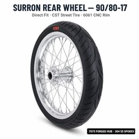Ruedas Supermoto Woodniu Racein de 17 Pulgadas para Surron Light Bee, Juego de Ruedas para Carretera, Ruedas de Motocicleta con Radios