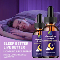 Ausreson OEM Gouttes liquides de mélatonine végétaliennes pour un sommeil profond, supplément à base d'extraits végétaux, aide au sommeil et relaxation pour adultes