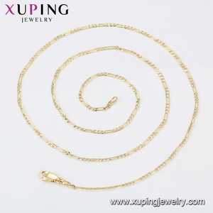 45687 <span class=keywords><strong>Xuping</strong></span> 2019 di disegno semplice della collana, 14K placcatura in oro di rame ambientale neutro della collana della catena - Product Image 2