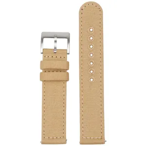 Customized Quick Release Sailcloth Watch Straps Embroidered Holes Watch Bands Canvas Watch Bracelet 20mm 22mm