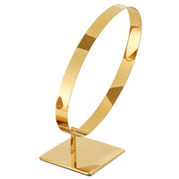 Support de rangement en métal de luxe en gros, présentoir à ceintures, 2 grilles, organisateur de ceintures en cuir, présentoir à ceintures en acier inoxydable doré
