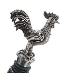 Tappo per Bottiglia di Vino a Forma di Gallo in Lega di Zinco e Acciaio Inossidabile - Conservatore Riutilizzabile per Vino e Champagne - Product Image 6