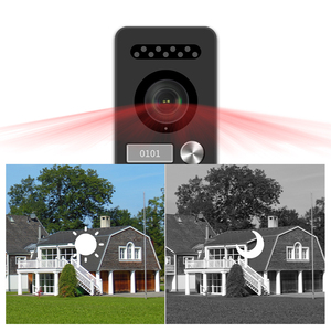 Video 4 Wired Video <span class=keywords><strong>Intercom</strong></span> System Rfid Entsperren Kamera Türklingel Mit 7 Zoll Bildschirm Nachtsicht Home Türklingel Für Villa - Product Image 5