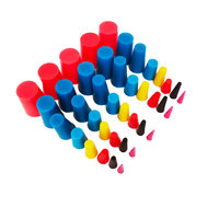 Ensemble de bouchons coniques en silicone pour le commerce extérieur, bouchons en caoutchouc de silicone colorés résistants aux hautes températures
