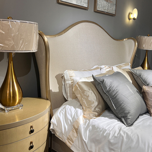 Роскошная французская кровать Caracole с золотистой фольгой - Product Image 6