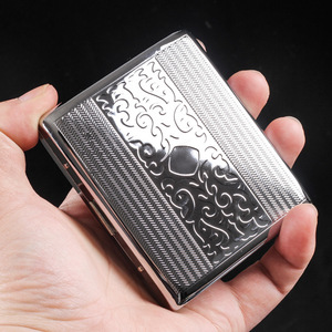 Venta al por Mayor de 71 Holiday, Paquete de 20 Cajas de Cigarrillos <span class=keywords><strong>Vintage</strong></span> de <span class=keywords><strong>Metal</strong></span>, Acero Inoxidable, Alta Calidad, Duraderas, para Fumar - Product Image 5
