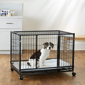 <span class=keywords><strong>Cage</strong></span> entièrement métallique pour chien, dispositif robuste de 36, 42 ou 48 pouces, avec roulettes - Product Image 6