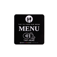 Cartes NFC personnalisées en acrylique, cartes de menu, cartes RFID, étiquettes RFID étanches, autocollants RFID en acrylique, cartes de révision RFID pour restaurant