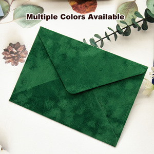 Enveloppes en velours de luxe pour invitations de mariage, invitations professionnelles, cartes d'<span class=keywords><strong>anniversaire</strong></span>, logo personnalisé, taille, couleur, impression dorée - Product Image 4