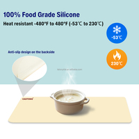 100% Lebensmittelechte Silikon-Küchenmatte Waschbar Rutschfest Anpassbare Größe/Farbe/Logo Hitzebeständig -127 ° F bis 446 ° F