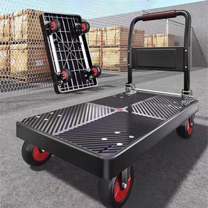 Chariot à plat pliable d'une capacité de 150kg à 1000kg Chariot de transport à quatre roues pliable pour le déménagement de marchandises en entrepôt Vente d'une seule pièce - Product Image 5