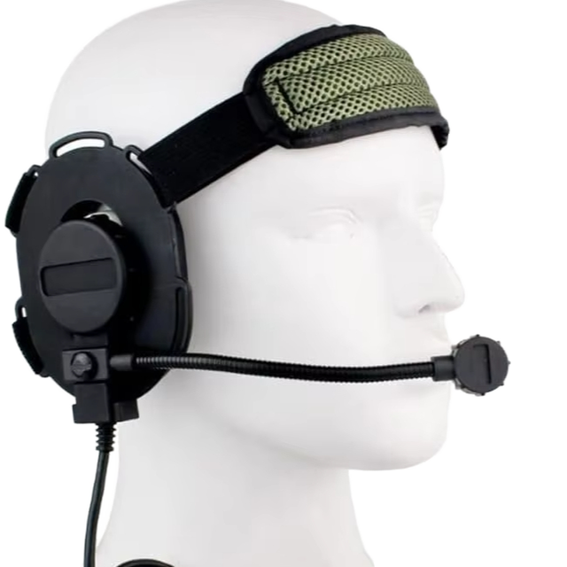 Bowman Elite II Tactical Radio Headset HD01 Motorola Xir P8268 U94 Earphone Mic Set with Finger Microphone PTT for Telephone Use