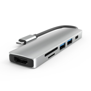 Six-in-one Docking Station Type-<b>c</b> Cross-border USB <b>HUB</b> Laptop USB to Hdm VGA Versatility - Product Image 1