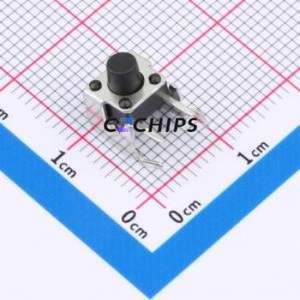 SMG-01Z-H065A1 Tactile Switch Bent Lead Through Hole-4P,7.5x7mm Switch Single Pole Single Throw Round Button 2.5N 7.5mm - Product Image 1