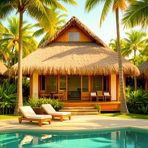 Impermeabile tetto di paglia artificiale <span class=keywords><strong>con</strong></span> grondaie <span class=keywords><strong>in</strong></span> <span class=keywords><strong>plastica</strong></span> tappeto paglia <span class=keywords><strong>tegole</strong></span> per decorazione tetto di paglia - Product Image 5