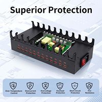 Estación de Carga Rápida USB C de 24 Puertos y 300W para Kindle, Teléfono, Tableta, Soporte para Múltiples Dispositivos