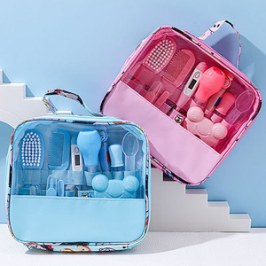 Kit de soin des ongles en tissu peluche 13 pièces pour bébés, nouveau-nés 0-3 ans, outil anti-pincement pour <span class=keywords><strong>la</strong></span> coupe des cuticules, rangement sûr et hygiénique, tête solide - Product Image 3