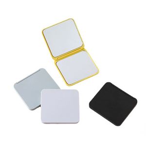 2-face Make up <b>Mirror</b> Square Portable Cute Girl's Gift Hand Mini Magnifying <b>Mirror</b> Pocket <b>Double</b>-<b>sided</b> Makeup <b>Mirror</b> Compact - Product Image 1
