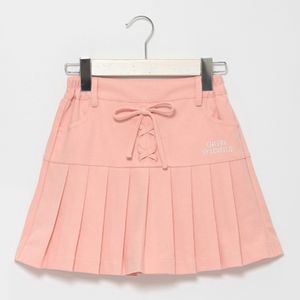 Jupe en <span class=keywords><strong>pagne</strong></span> décorée de dentelle plissée <span class=keywords><strong>rose</strong></span> doux respirant au genou vêtements pour enfants pour filles enfants - Product Image 1