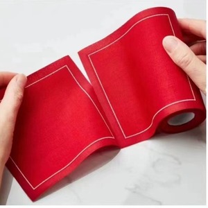 Serviette <span class=keywords><strong>de</strong></span> table en coton pur sans couture, absorbante, pour hôtels transfrontaliers, restaurants et bars, et sous-<span class=keywords><strong>verre</strong></span> <span class=keywords><strong>de</strong></span> cocktail pliable <span class=keywords><strong>de</strong></span> luxe carré - Product Image 3
