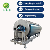 Aquakultur Industrielles Abwasserfiltrationssystem Edelstahl Rotationssiebfilter Mikrofiltrations-Trommelseparator Pumpe