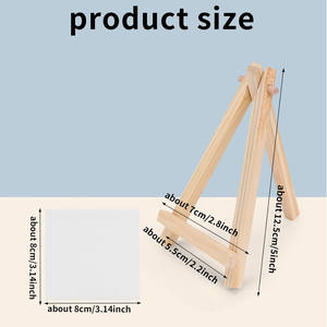 Venta al por mayor de fábrica: Lienzos mini estirados y sets de caballos de dibujo de madera de varios tamaños, con lienzos para pintura infantil. - Product Image 2