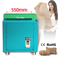 Logo personnalisé de 550mm recyclant la machine d'emballage de boîte d'expédition ondulée de déchets pour les petites entreprises