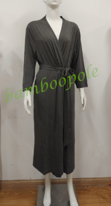 Robe personnalisée avec logo et couleur au choix pour femmes, kimono, robe courte en bambou, peignoir doux, vêtements de nuit, vêtements de détente pour femmes, robes de détente - Product Image 6