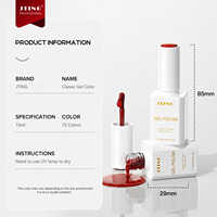 JTING Nouvelle Collection de Kits de Vernis Gel Classiques 72 Couleurs – Sans TPO/HEMA – Gel UV Professionnel Soak Off pour Ongles – OEM