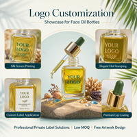 Aceite Facial de Ácido Hialurónico Prensado en Frío Natural y Orgánico HKH, Marca Privada, Fabricante OEM, Logotipo Personalizado, Fórmula Personalizada, Dulce