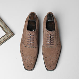 QJMP P02-07 2026 Nouvelles Chaussures Oxford Montantes en Cuir Véritable Imperméables et Respirantes pour Hommes, Lavables, Semelle Goodyear - Product Image 2