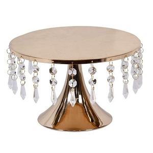 Handmade Large Shaped Single <b>Tier</b> <b>Cake</b> <b>Stand</b> Royal Gold Metal Finish for Home Restaurant & Party - Product Image 6