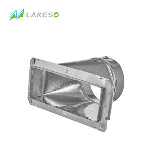 Sistema Hvac Junta de conducto de aire Caja de registro moderna redonda con brida Bota de registro de acero galvanizado - Product Image 2