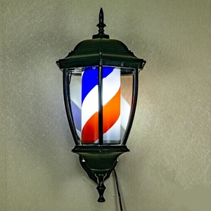 Poste de Barbería Profesional con Luz Giratoria Roja, Blanca y Azul, Letrero con Rayas, Accesorios para Salón de Belleza, Poste de Barbería con Luz LED - Product Image 5