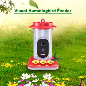 Alimentador automático HD para pássaros ao ar livre com alimentador de pássaros de 4MP com câmeras para assistir