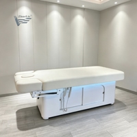Table de massage électrique à 2 moteurs réglable, lit de beauté pour esthéticienne, table de spa pour cils, mobilier de salon en gros avec chauffage