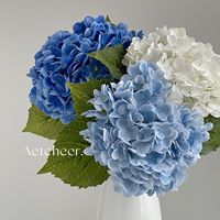 Fleur artificielle d'hortensia à toucher réel pour hôtel, maison, mariage, arrangement floral, décoration florale