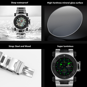 OEM ODM 316L Stainless Steel Fashion Analog Watch Pointer Dial Japanese VD57 <strong>Seiko</strong> 10 Bar Water Resistance Luminous Hands for - Product Image 5