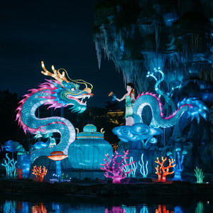 Гигантский китайский фонарь в форме дракона (Лунг) для декораций на Лунный Новый год, Пасху, День Благодарения – водонепроницаемый - Product Image 6