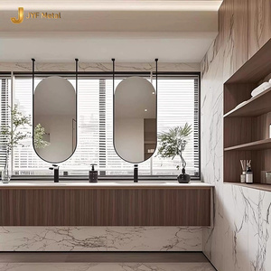 C419 Metal Frame Stainless Steel <b>Mirror</b> Frame Gold Hairline PVD Coating Custom <b>Hanging</b> <b>Mirror</b> Frame Luxury Bathroom Decoration - Product Image 5