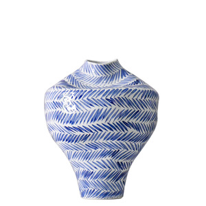 중국식 창의적인 청화백자 도자기 예술 화병, 현대적인 고급 꽃꽂이 수경 장식품 - Product Image 2