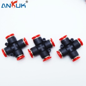 Connecteur de Tube à pointe rouge ANRUK pour tube PE de tuyau d'air 1 4 à raccord en plastique à filetage mâle <span class=keywords><strong>G1</strong></span> 4 - Product Image 1